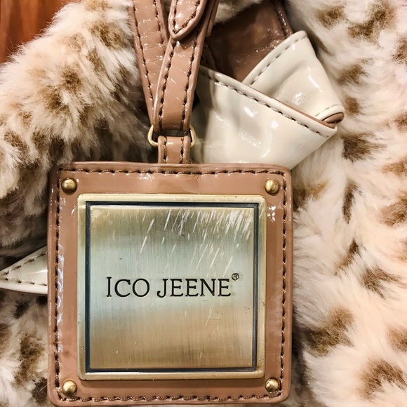 ICO JEENE Faux fur animal print purse - Picture 3 of 5
